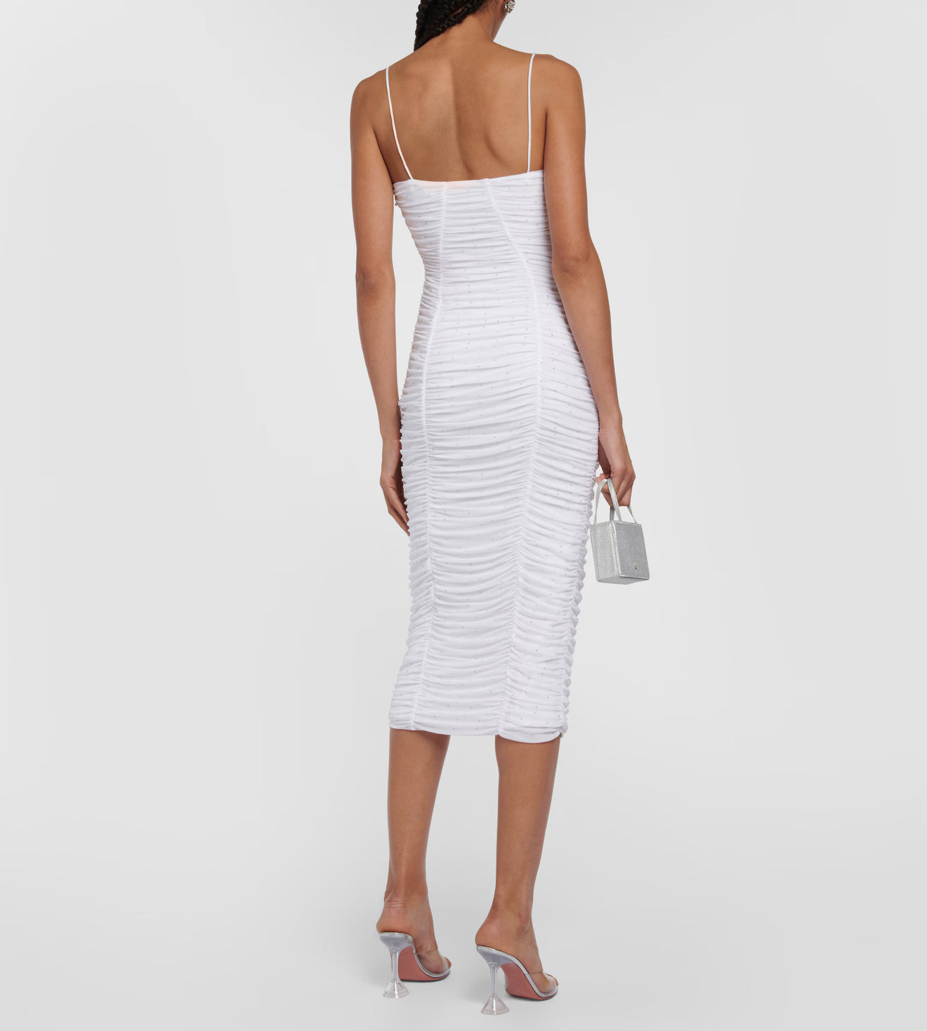 Rotate Birger Christensen Crystal Embellished Dress - White