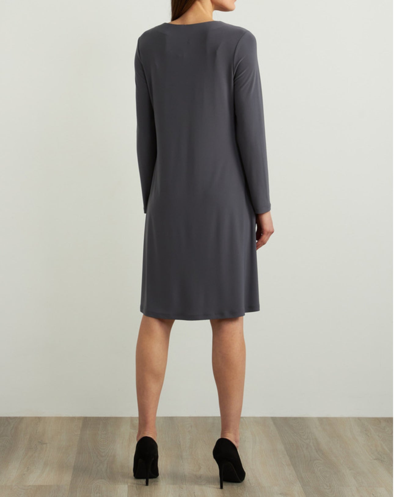 Joseph Ribkoff Fit & Flare Dress - Granite