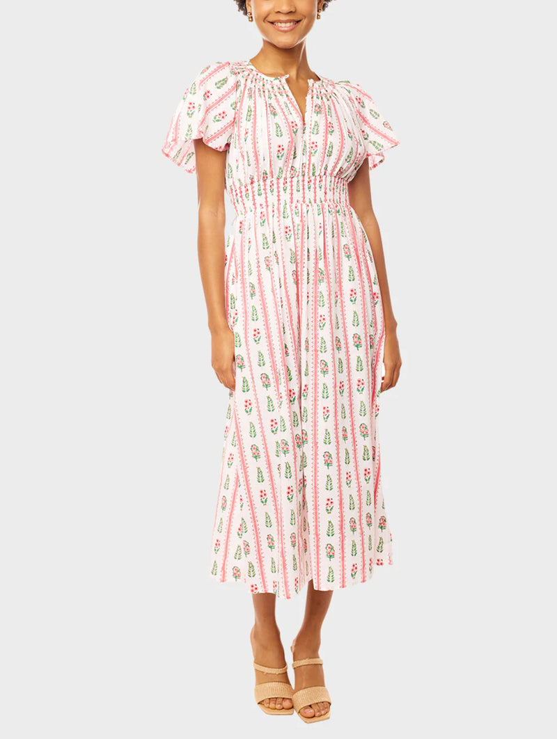 Pink City Prints Tamsin Dress - Pink City Stripe