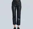 LNA Rune Faux Leather Pants - Black