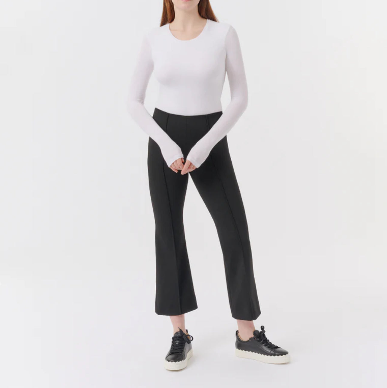 ATM Anthony Thomas Melillo Ponte Kick Flare Pant - Black