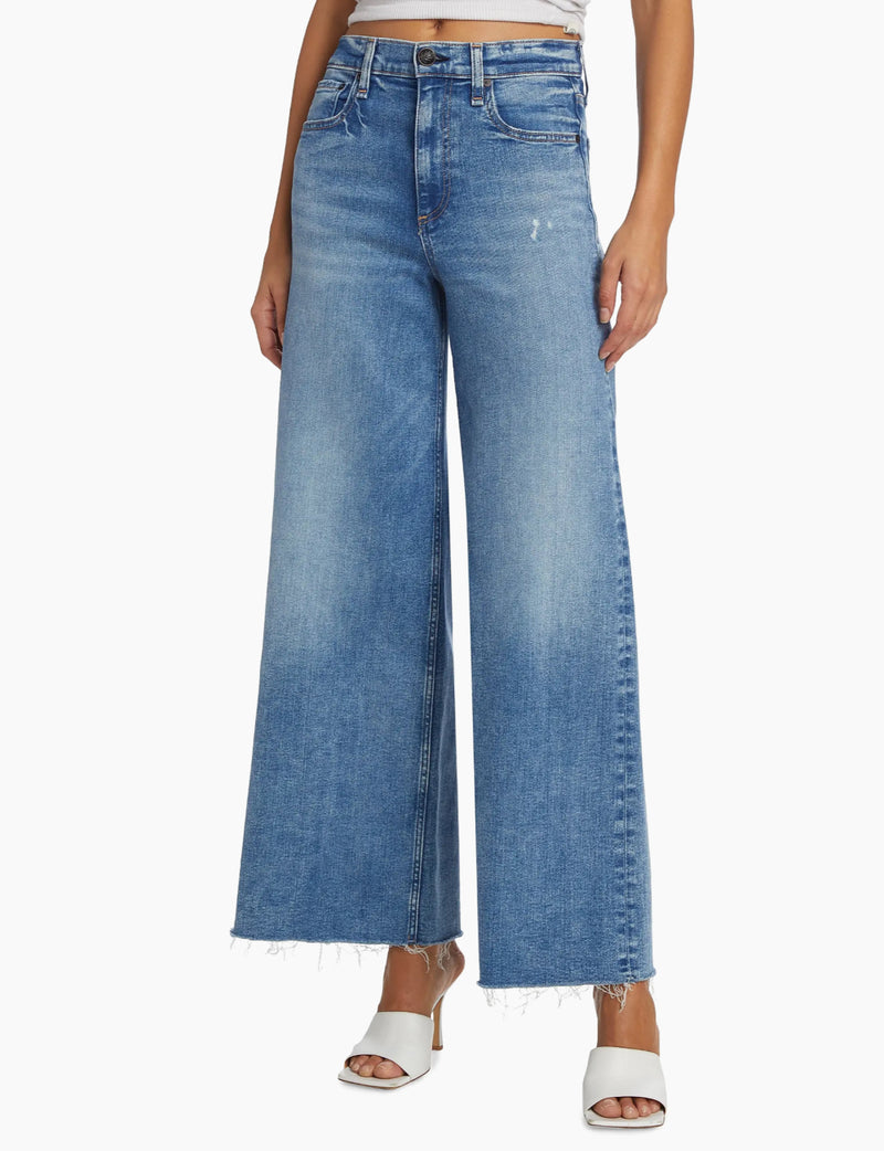 rag & bone Flexi Sofie Wide-Leg Cropped Jeans - Monterosso