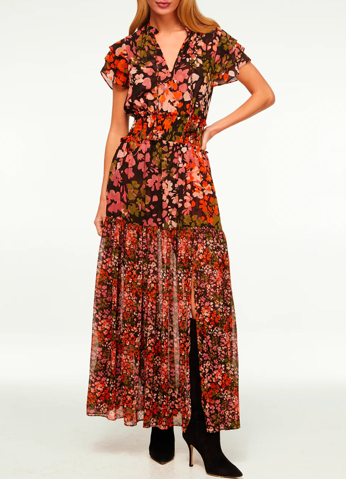 MISA Los Angeles Maribar Dress - Autumn Flora