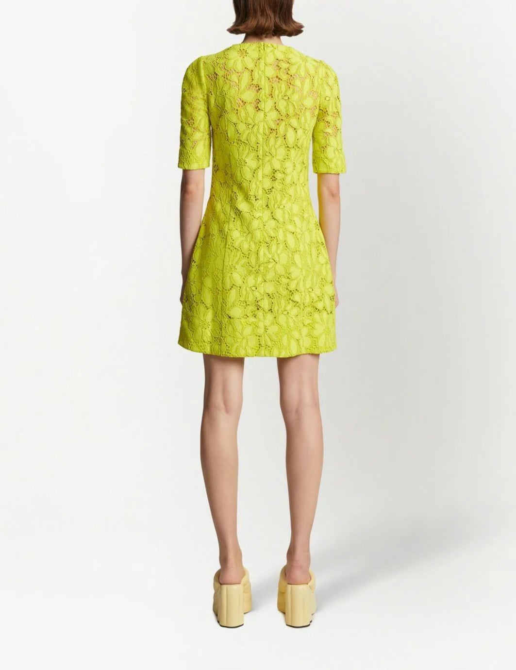 Proenza Schouler Lace Dress - Citron