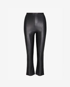 Commando Faux Leather Crop Flare - Black