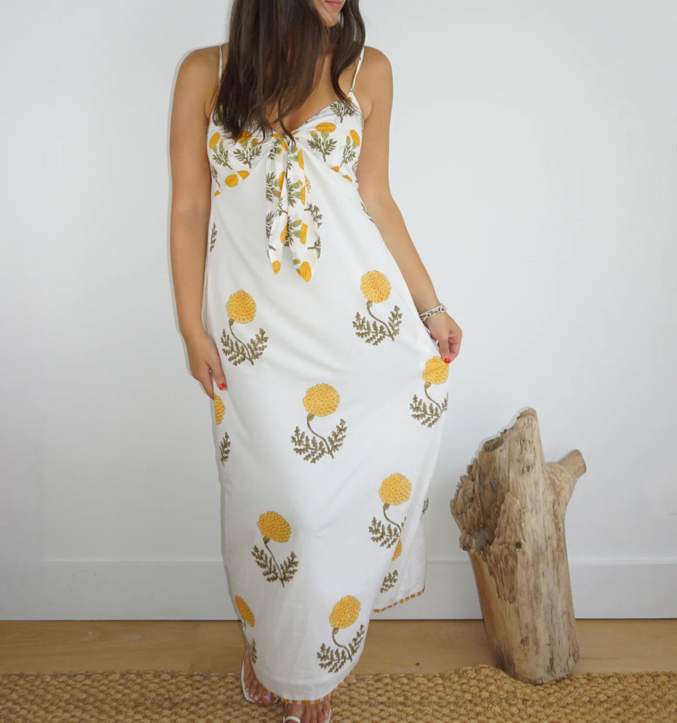 NIBI MTK Farrah Slip Dress - Marigold