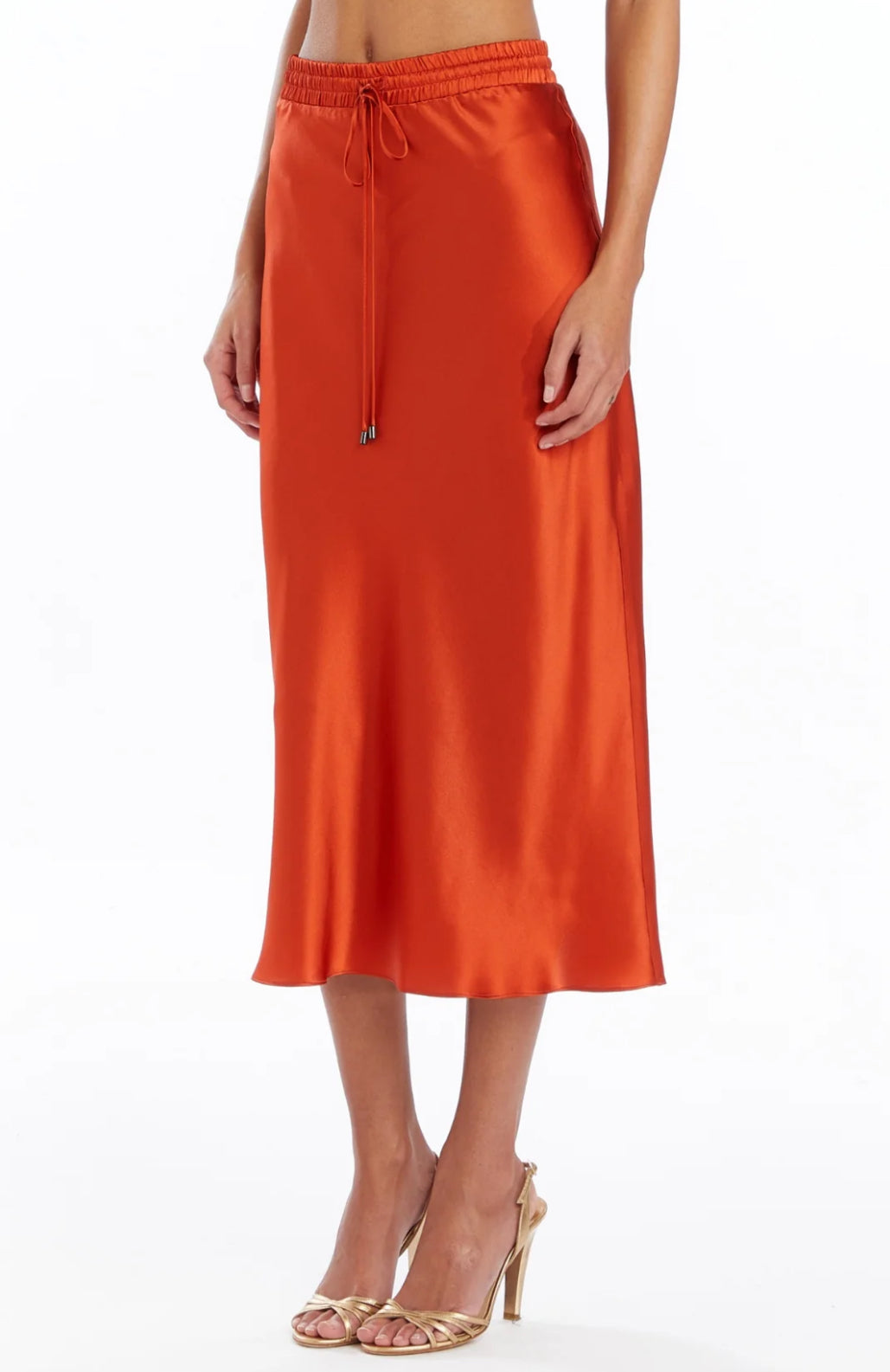 Amanda Uprichard Espy Silk Skirt - Rhubarb