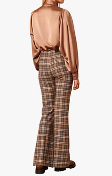 Tara Jarmon Penina Wool Pants - Anthracite Plaid