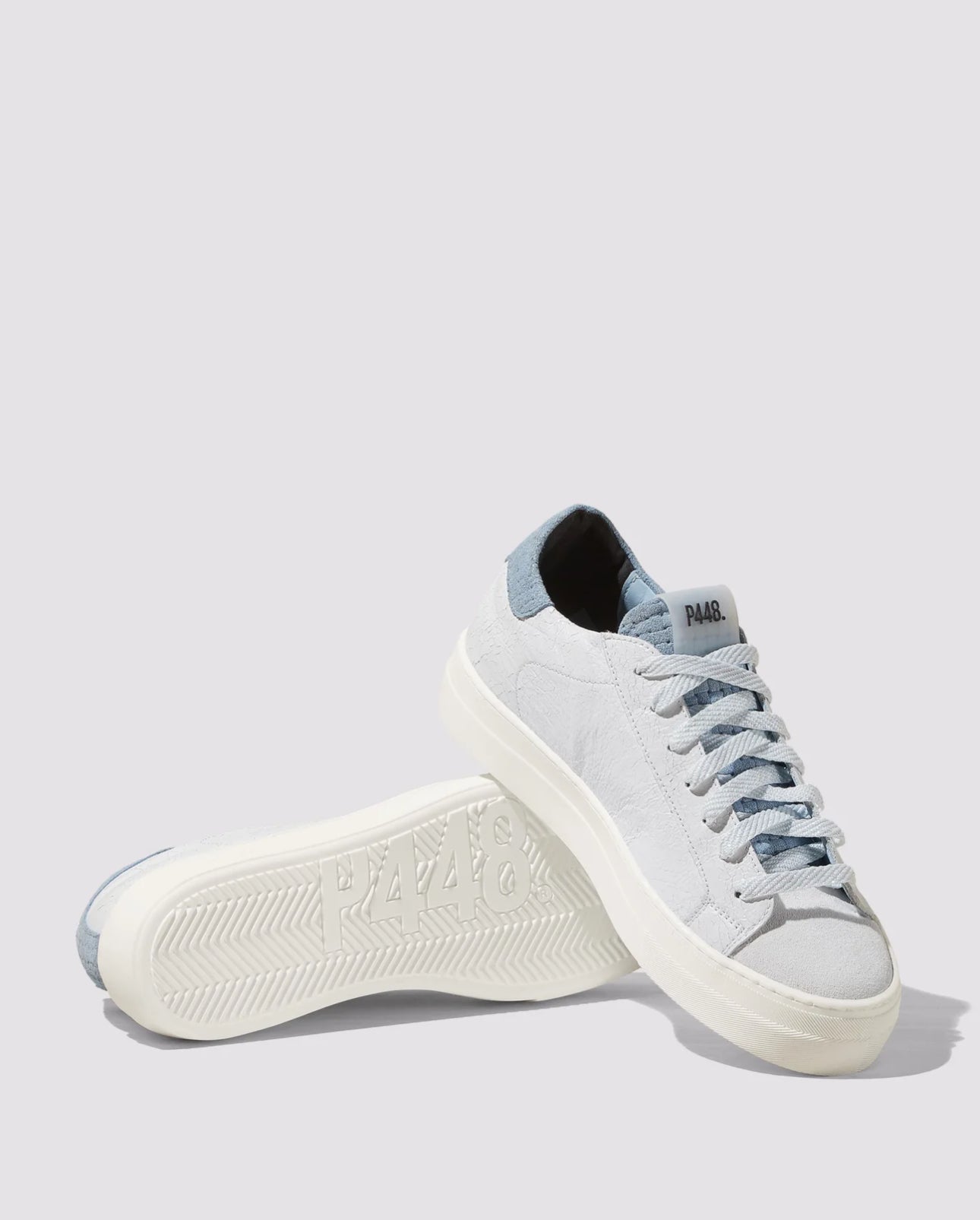 P448 Thea Sneaker - Celeste/White