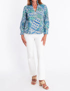 CK Bradley Aspen Blouse - Falcon Tides Print
