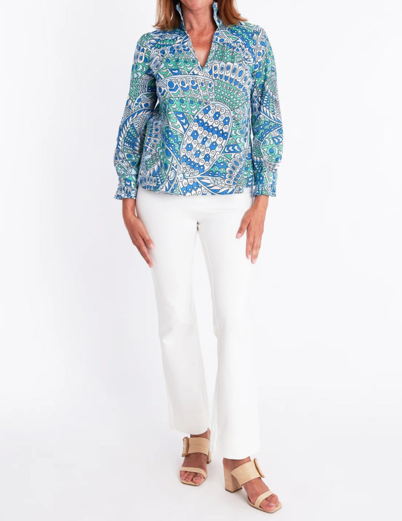 CK Bradley Aspen Blouse - Falcon Tides Print