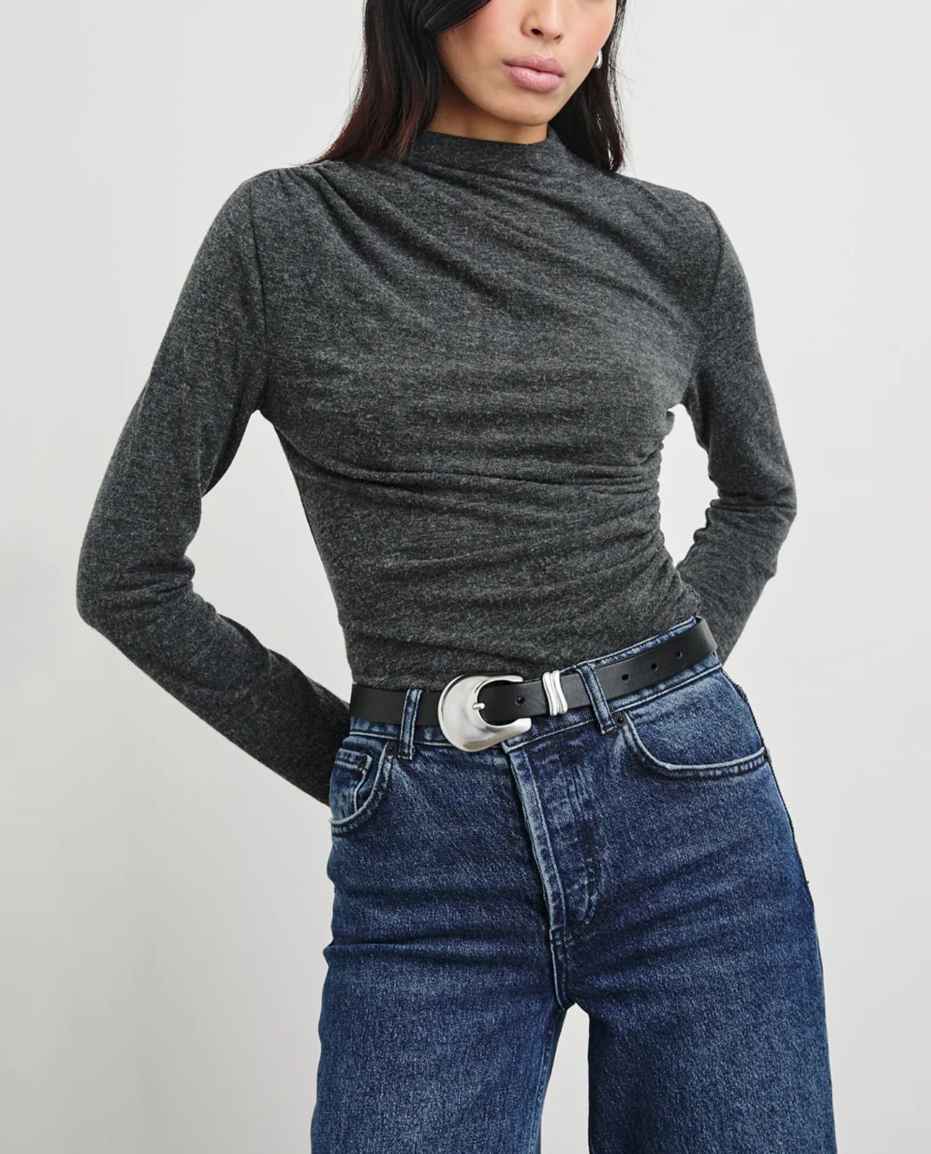 Rails Joelle Top - Charcoal