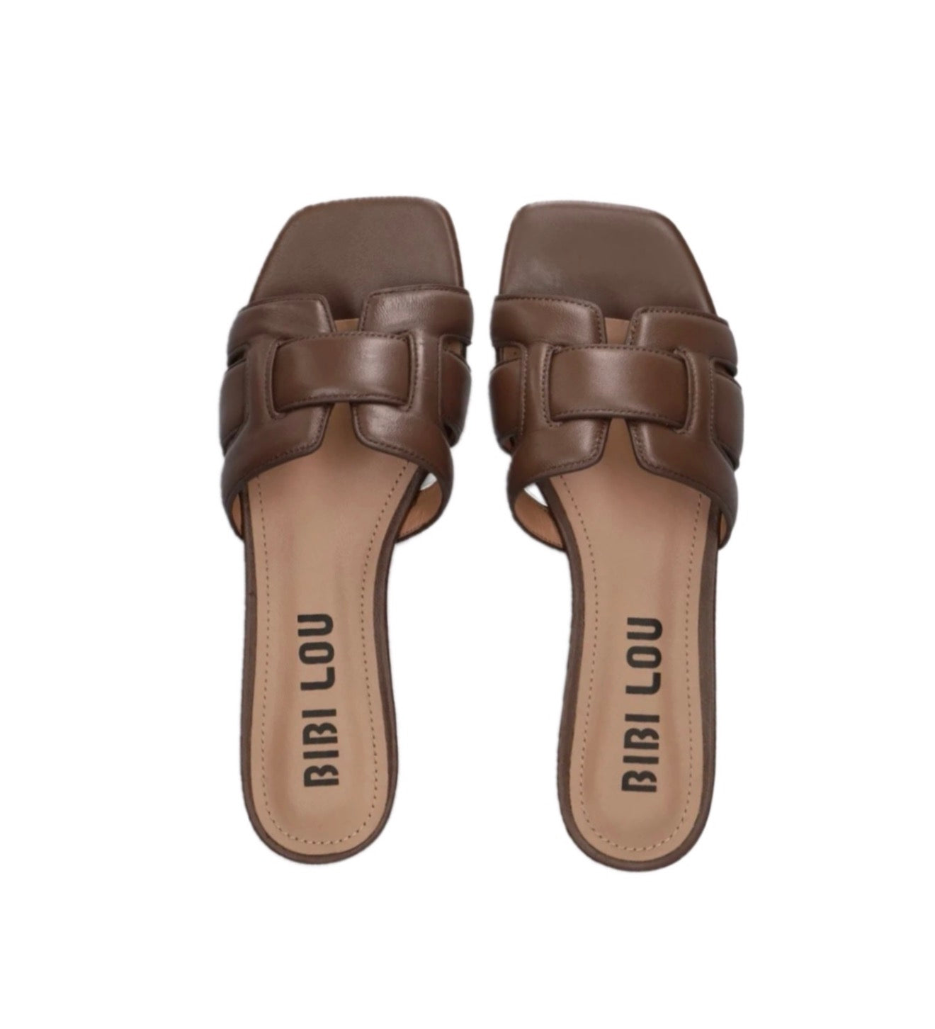 Bibi Lou Holly Leather Sandals - Marron