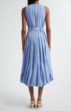 Cinq à Sept Hailey Directional Stripe Dress - Blue Hydrangea