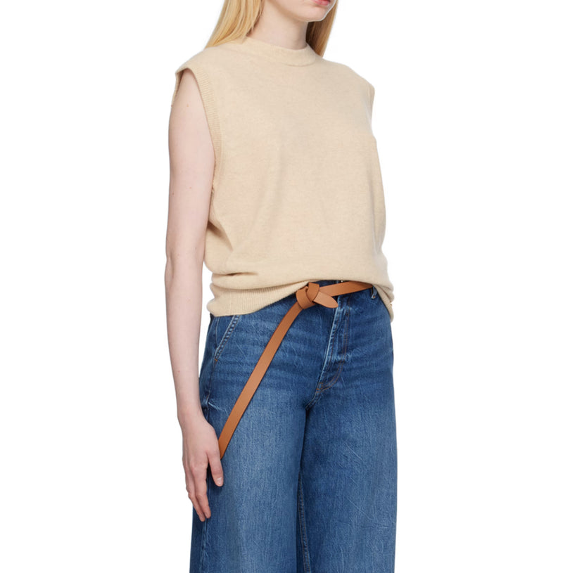 Anine Bing Ronan Cashmere Sweater - Beige