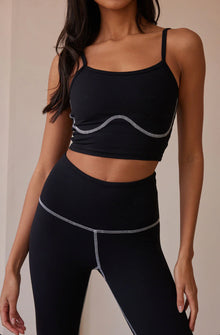 Strut This Stitch Bustier - Black