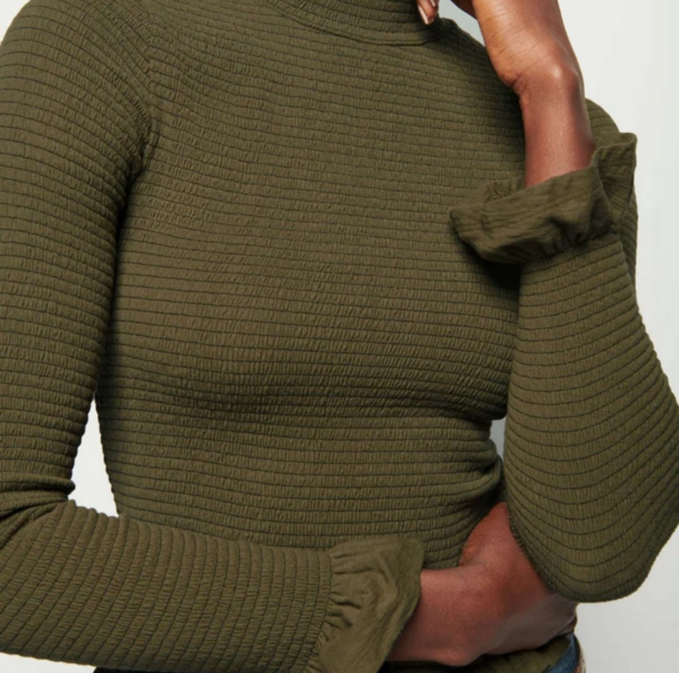Nation Ltd Yael Open Back Turtleneck - Ozark