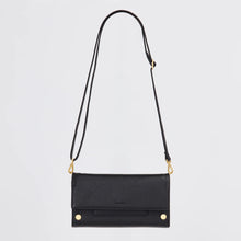 Hammitt AJ Crossbody Clutch - Black/Brushed Gold/Red Zip