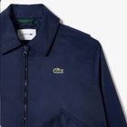 Lacoste Oversized Embroidered Logo Bomber Jacket - Navy