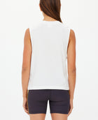 The Upside Dawson Logo Tank Top - White