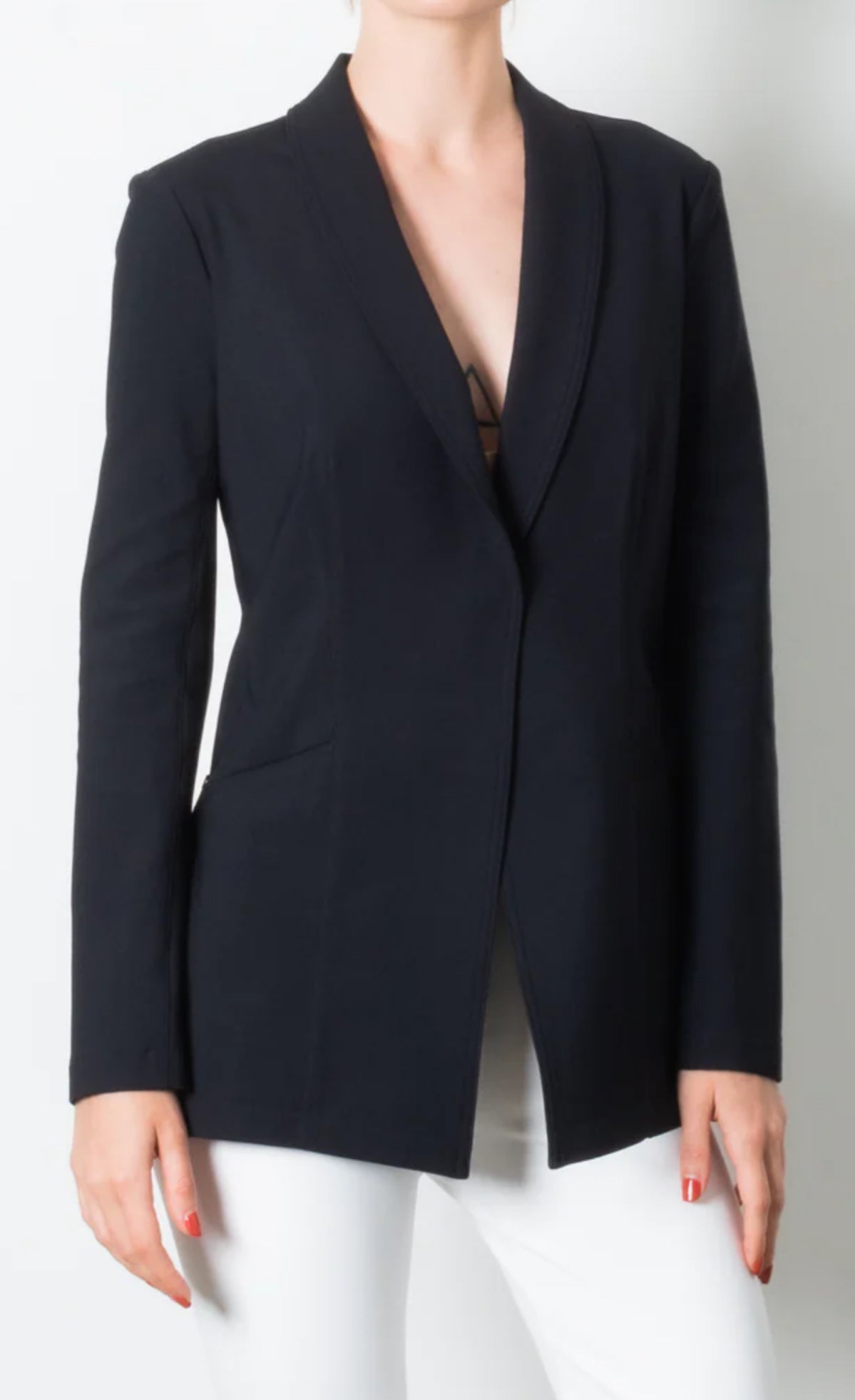 Elaine Kim Tamara Shawl Collar Jacket - Black