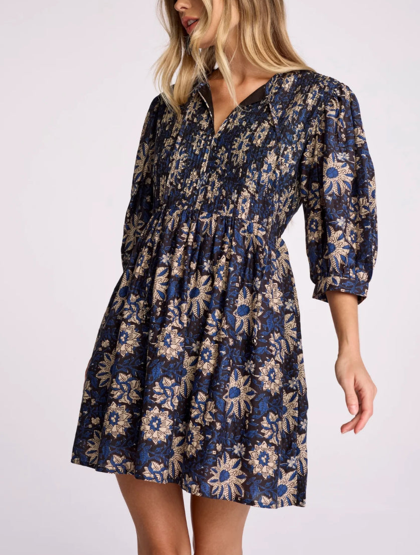 sundays Zera Dress - Midnight Bloom