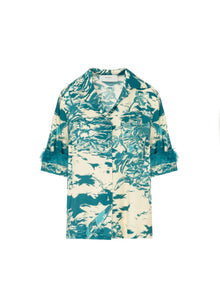 Beatrice b. Hawaii Print Bowling Shirt