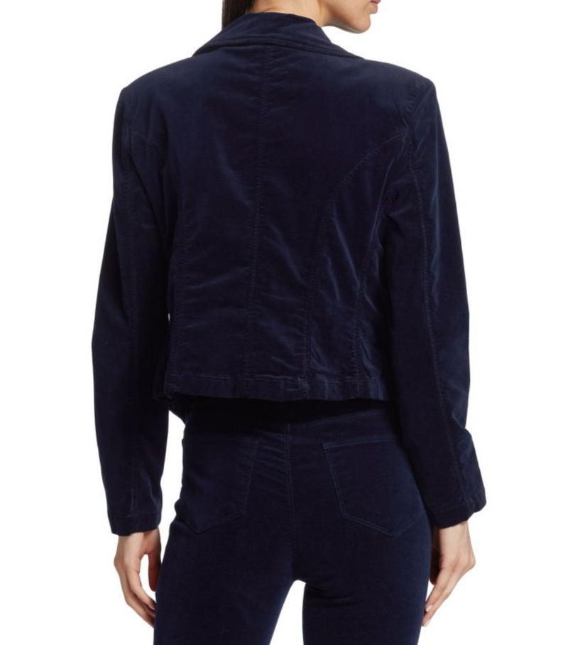 L’Agence Wayne Velvet Blazer - Navy