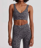 Varley Let’s Move Kellam Bra - Blackened Distorted Animal
