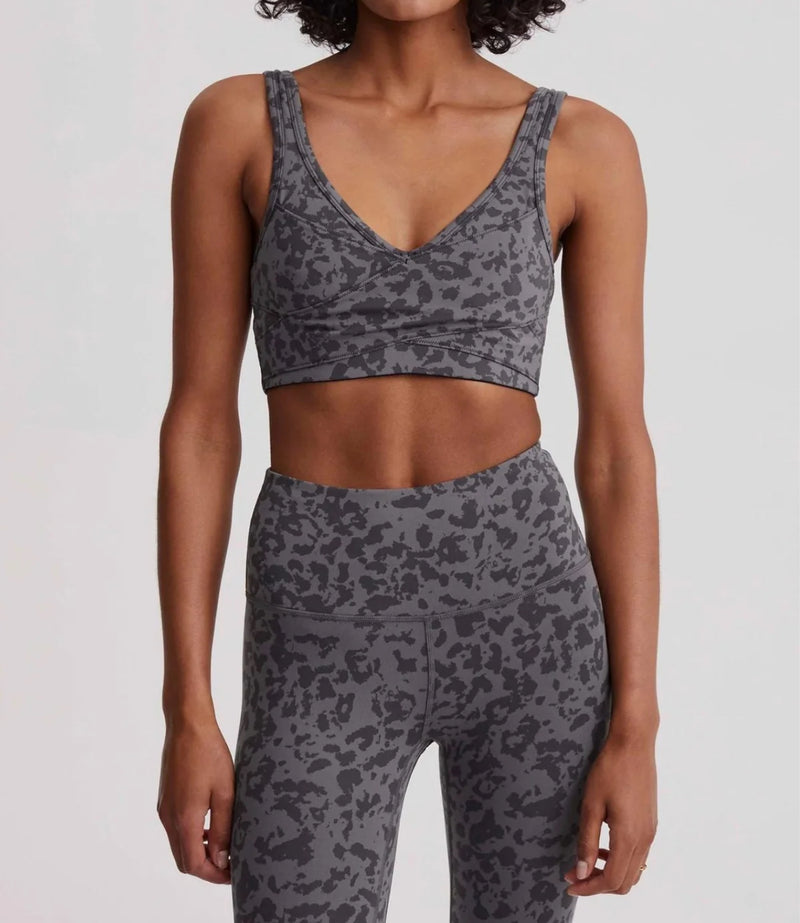 Varley Let’s Move Kellam Bra - Blackened Distorted Animal