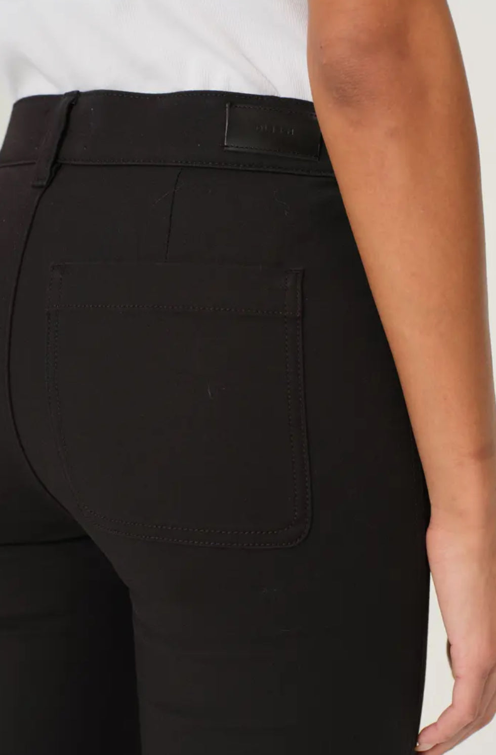 DL1961 Mara Instasculpt Mid Rise Ankle Straight Leg Jean - Black Onyx Dynamic