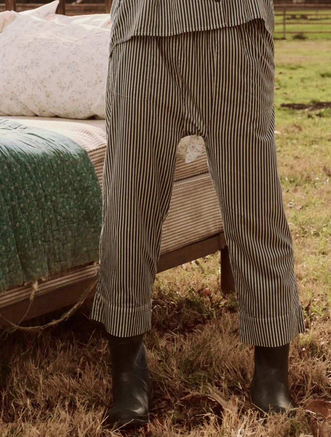 The Great. The Pajama Pant - Horizon Stripe