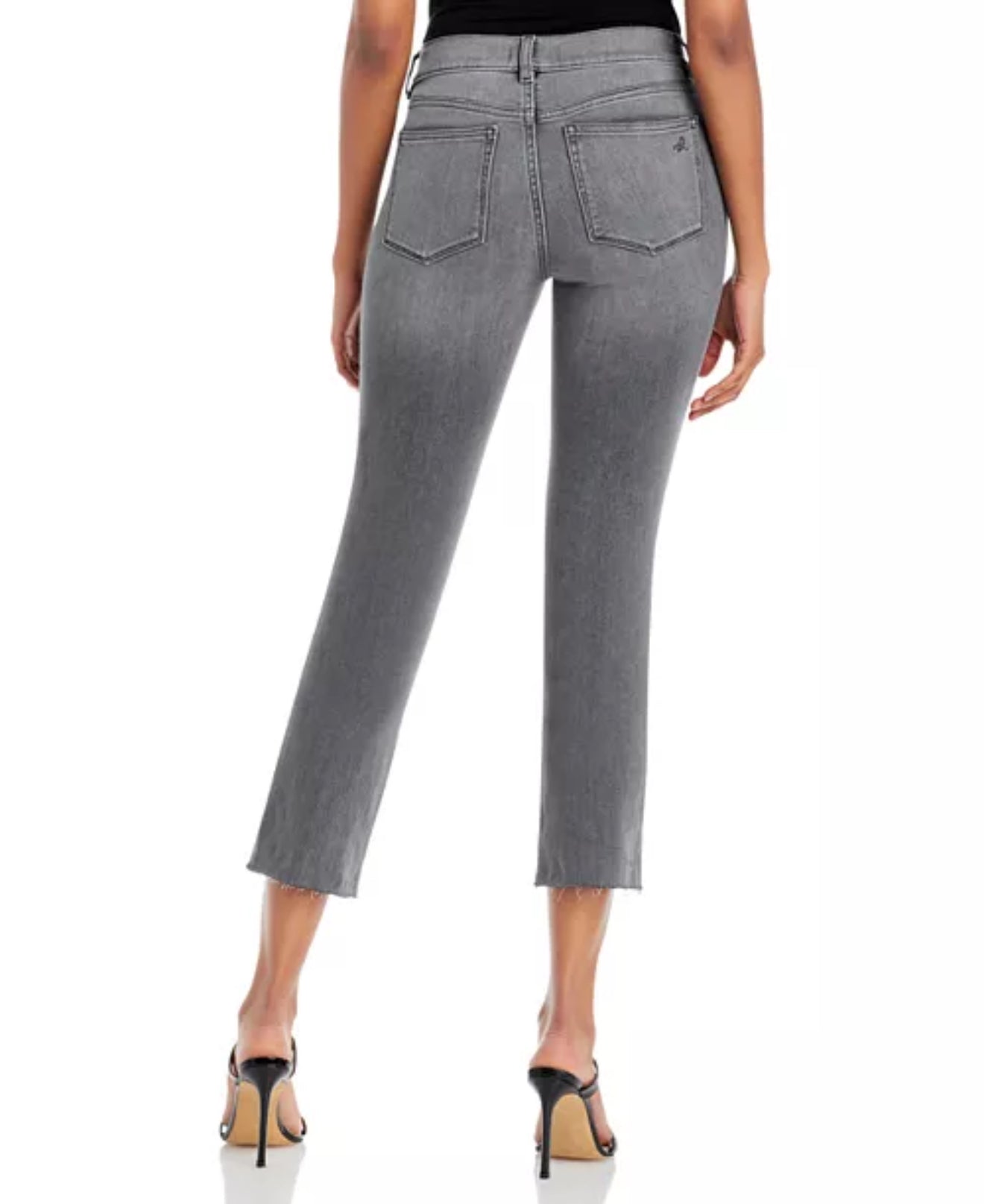 DL1961 Mara Instasculpt Mid Rise Straight Jeans - Overcast Raw