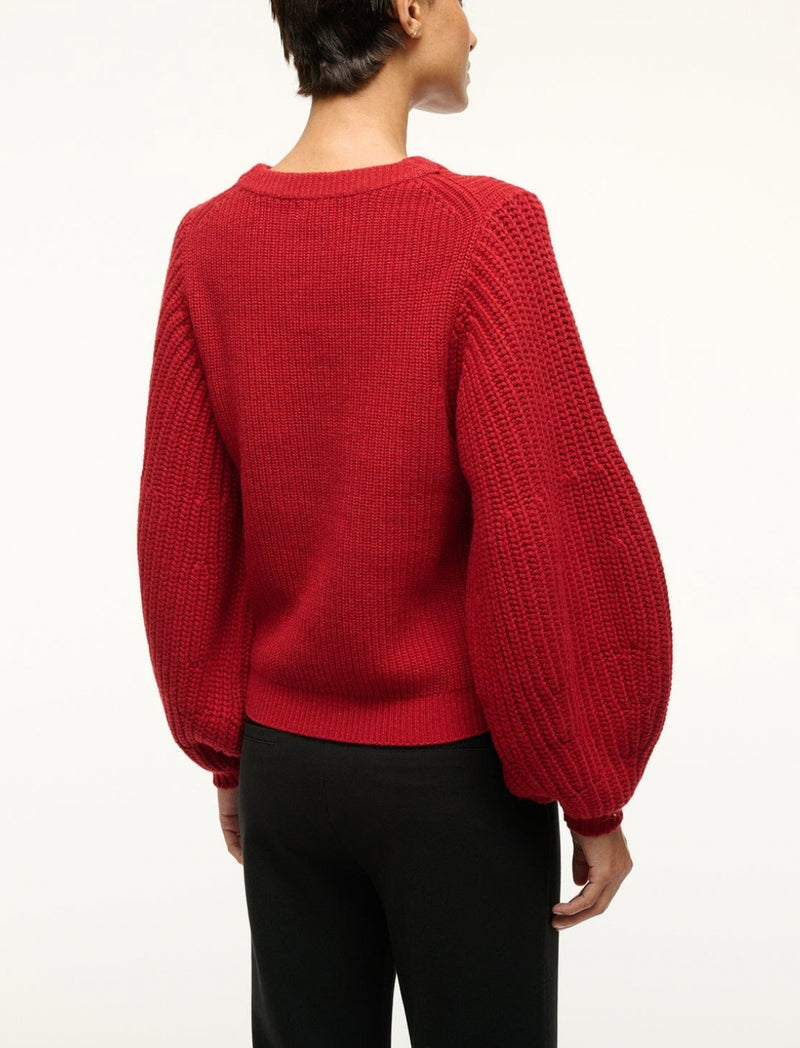 STAUD Aura Sweater - Rouge