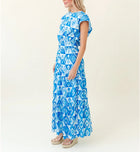 Sheridan French Gardenia Skirt - Lapis Geo