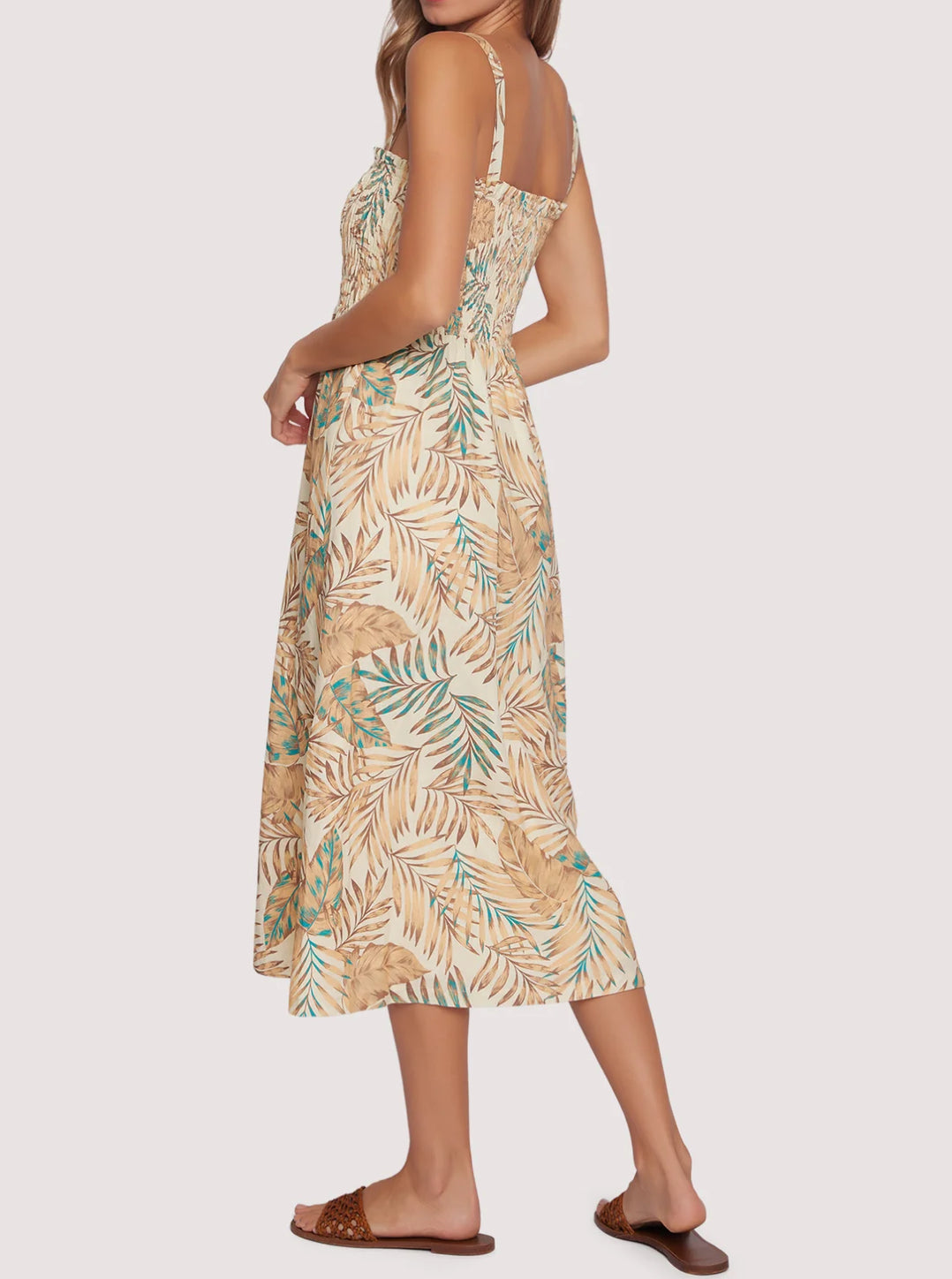 Lost + Wander Anafi Palm Midi Dress