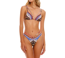 Agua Bendita Antiq Print Halle Beryl Bikini Set - Cornflower Blue