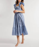 MILLE Olympic Chambray Polka Dot Dress