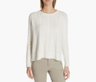 ATM Cabled Crewneck Sweater - Ivory