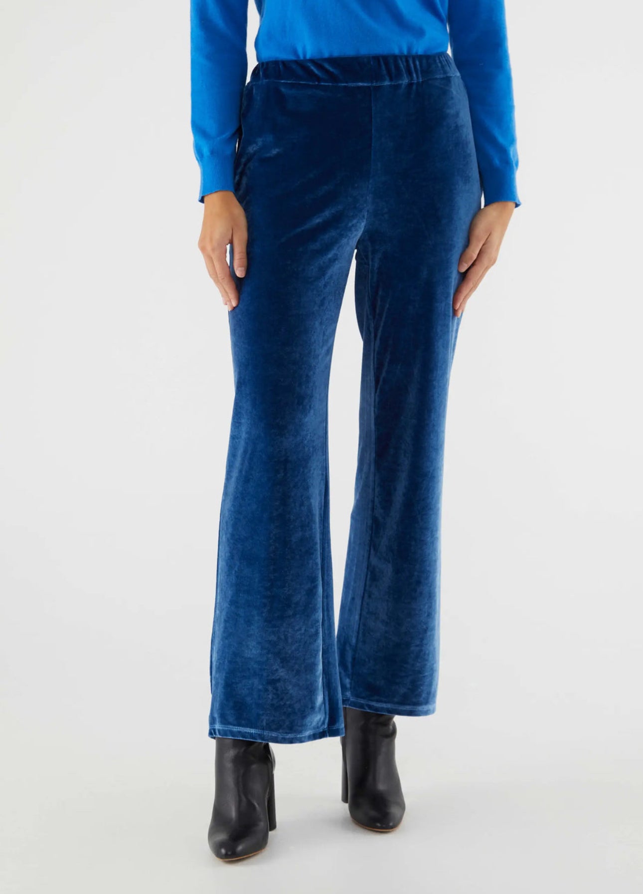 Compañia Fantastica Velvet Stretch Long Pants - Blue