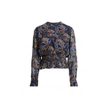 Cleobella Noreen Blouse - Paisley Nutmeg Navy