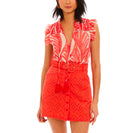 Allison New York Skylar Top - Coral Print