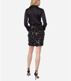Gilner Farrar Addison Dress - Black Paillets