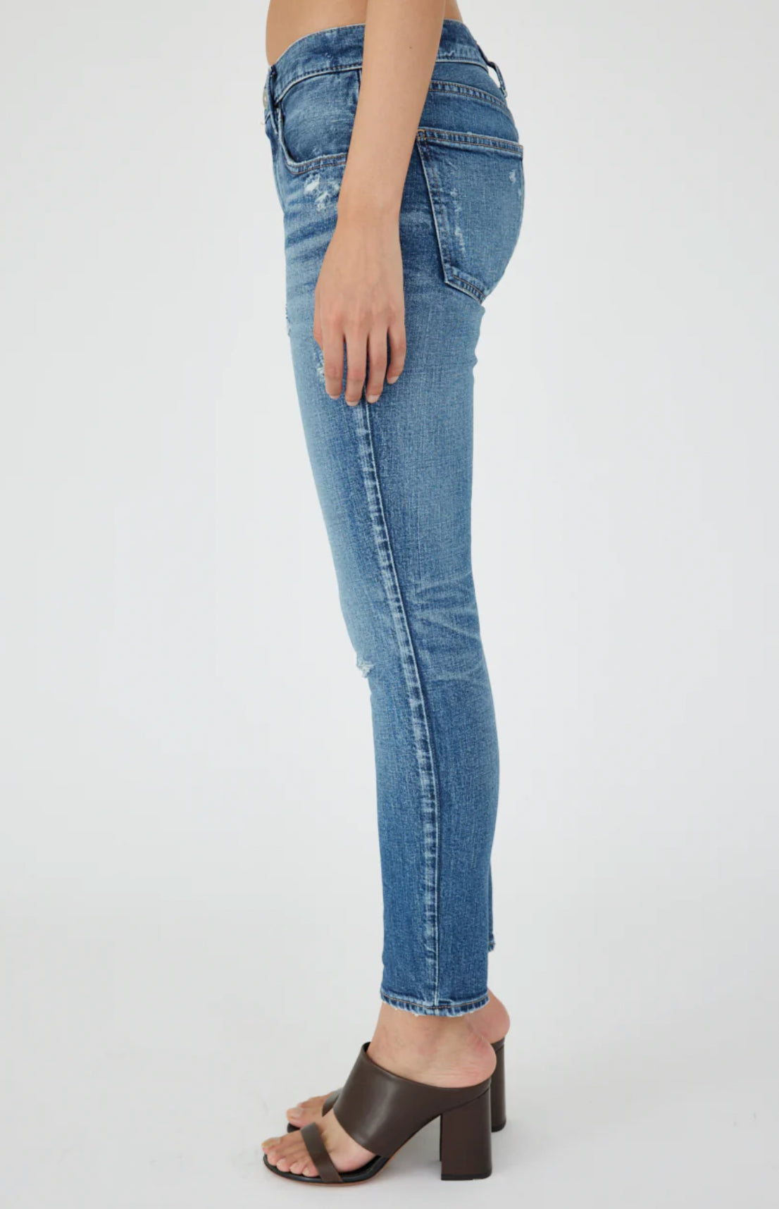 Moussy Vintage Meadowood Skinny Jeans - Blue