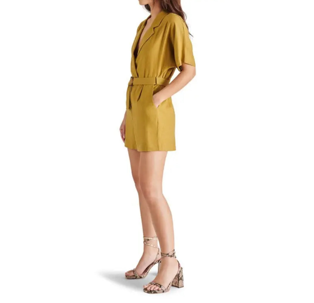 Steve Madden Honor Romper - Green Moss