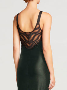 Wolford Esmeralda Dress Dark Green/Black