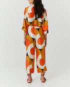 Beatrice .b Circle Print Cropped Silk Trousers