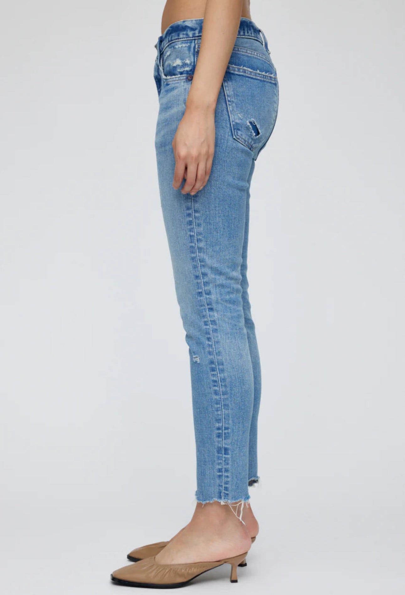 Moussy Vintage Depew Skinny Jean - Light Blue