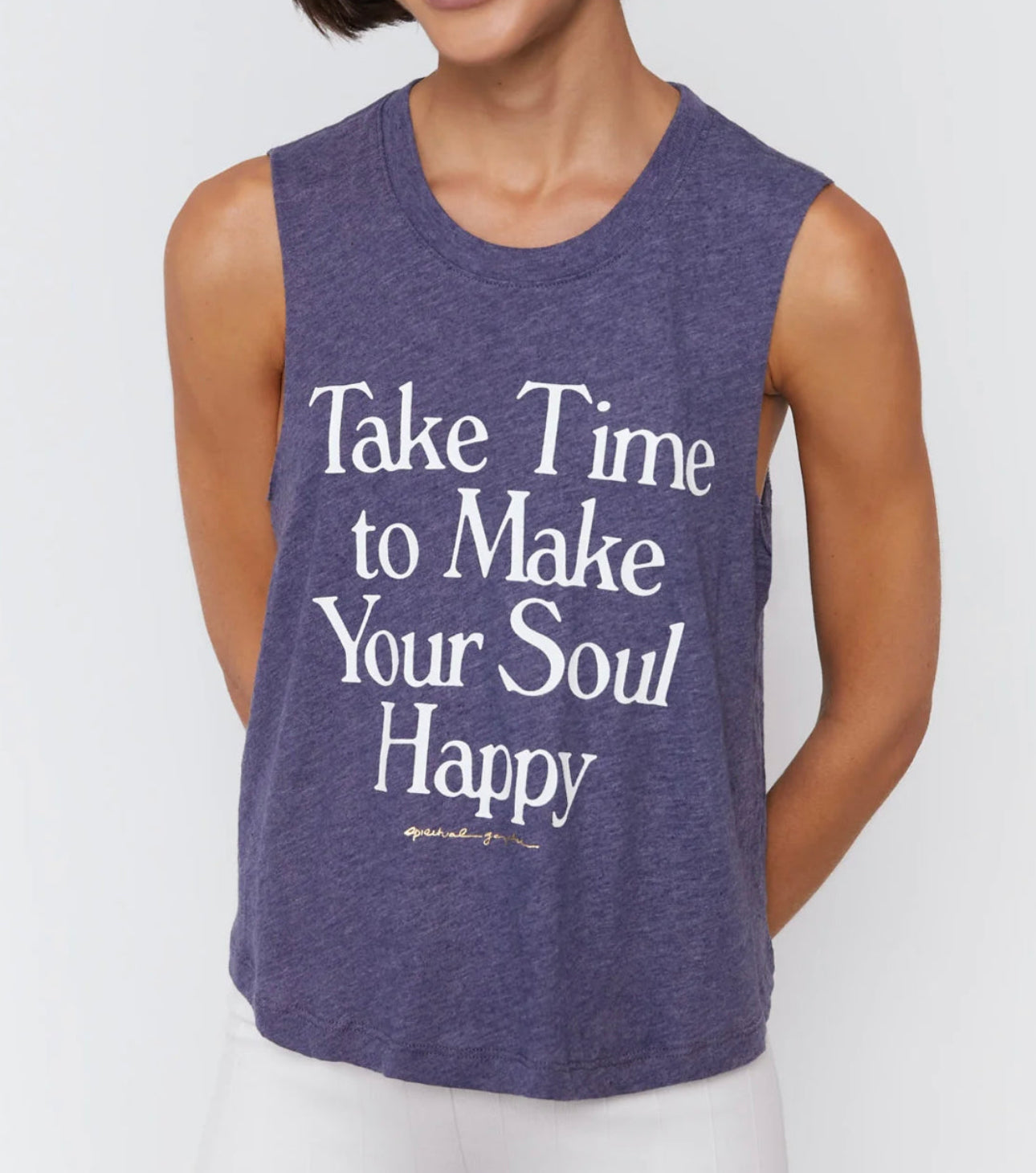 Spiritual Gangster Take Time Crop Tank