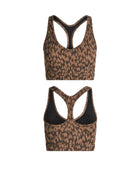 Varley Form Park Bra - Taupe Cluster Leopard